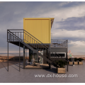 Container house is for living and coffee shop